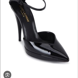 Saint Laurent Black Patent Leather Stiletto Heels